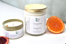 Load image into Gallery viewer, Grapefruit & Tangerine Natural Soy Wax Candle