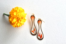 Load image into Gallery viewer, Peaches 'n Cream Oblong Earrings