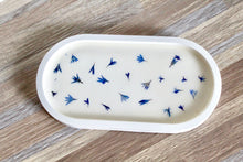 Load image into Gallery viewer, Blue Petal Concrete Trinket Tray Trinket Dish