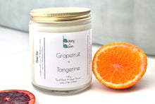 Load image into Gallery viewer, Grapefruit & Tangerine Natural Soy Wax Candle