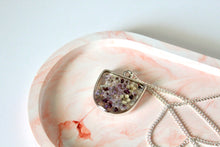Load image into Gallery viewer, Bouquet Half Oval Pendant Necklace