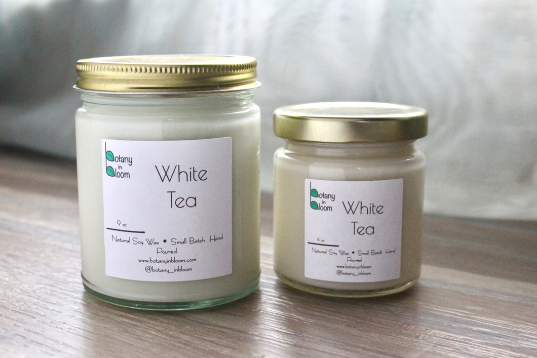 White Tea Natural Soy Wax Candle