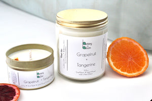 Grapefruit & Tangerine Natural Soy Wax Candle