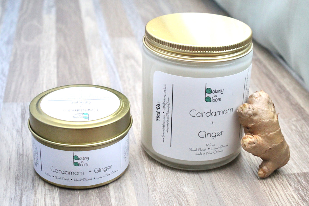 Cardamom & Ginger Natural Soy Wax Candle