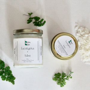 Eucalyptus + Mint Natural Soy Wax Candle