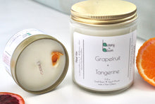 Load image into Gallery viewer, Grapefruit &amp; Tangerine Natural Soy Wax Candle
